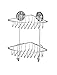 Algopix Similar Product 8 - WENKO VacuumLoc 2Tier Corner Rack