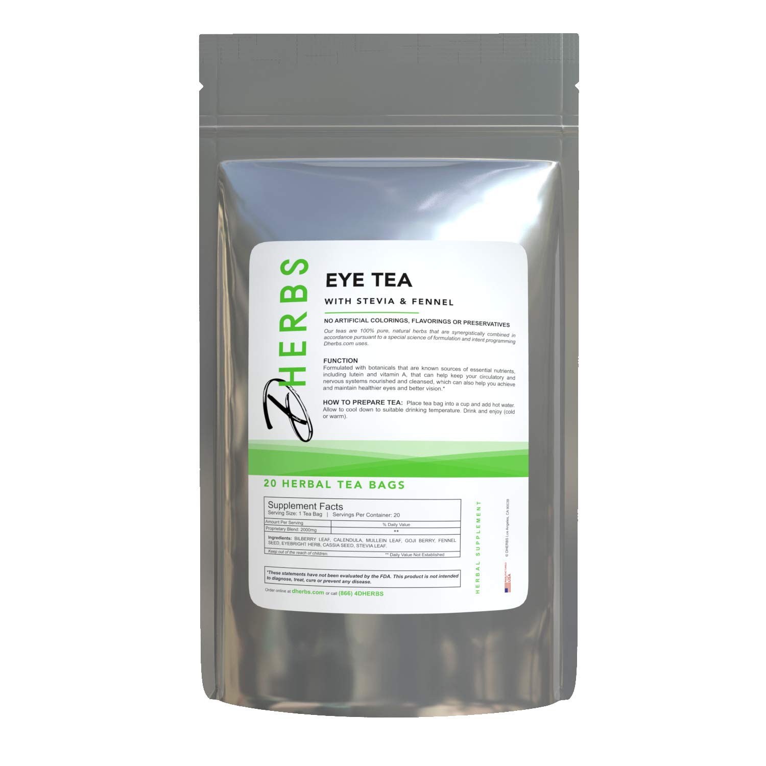 Algopix Similar Product 17 - Dherbs Eye Tea, 40 Grams