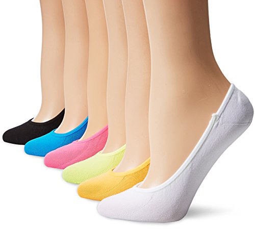 Algopix Similar Product 4 - Hot Sox Womens 6 Pack Solid Invisible