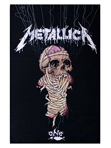 Algopix Similar Product 6 - Metallica One Textile Flag Black