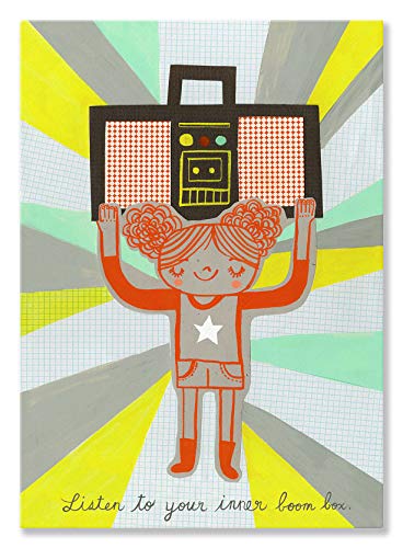 Algopix Similar Product 13 - Oopsy Daisy Boom Box Girl Canvas Wall