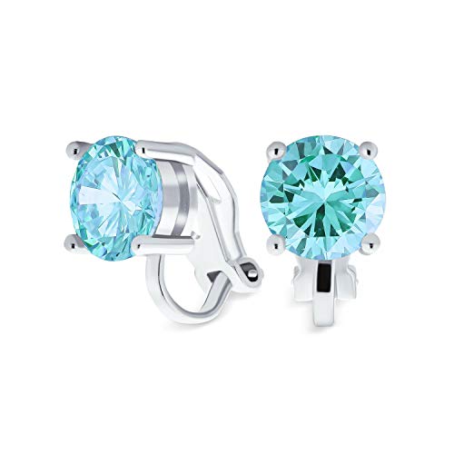 Algopix Similar Product 8 - 2CT Blue Brilliant Cut Solitaire Round