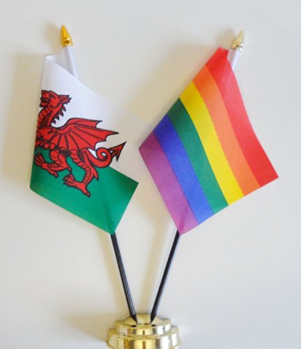 Algopix Similar Product 4 - Wales and Rainbow Gay Pride LGBT