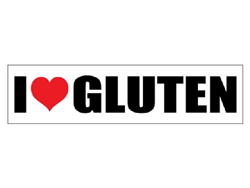 Algopix Similar Product 20 - I Heart Gluten (Bumper Sticker)