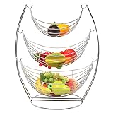 Algopix Similar Product 1 - MyGift 3 Tier Fruit Basket Stand
