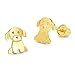 Algopix Similar Product 4 - 14k Gold Plated Baby Puppy Cubic
