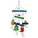 Algopix Similar Product 7 - Colourful Wooden Rope Leather Bird Toy