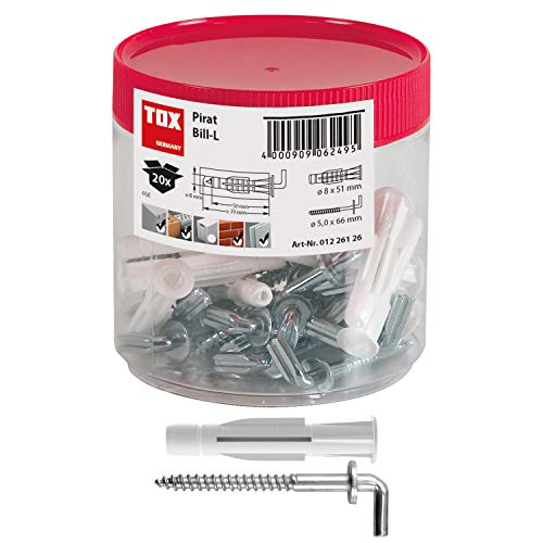 Algopix Similar Product 2 - TOX 01226126 Round Case of 20 Dowels