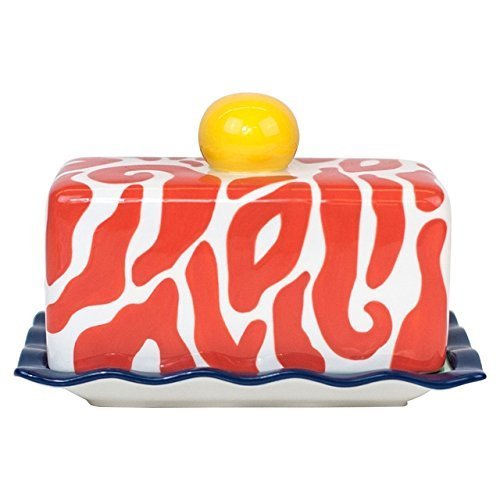Algopix Similar Product 11 - Zebra Covered Butter Dish