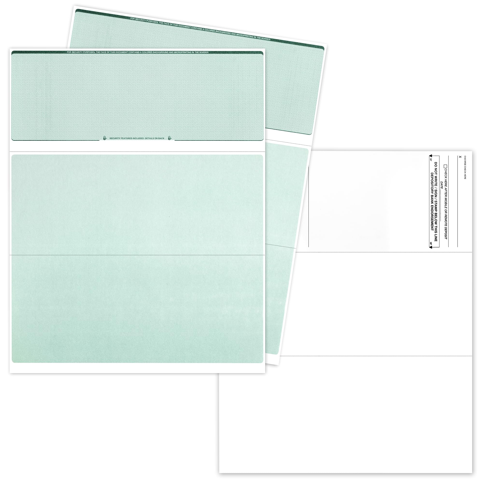 Algopix Similar Product 3 - EnDoc Computer Check Paper  100 Sheets
