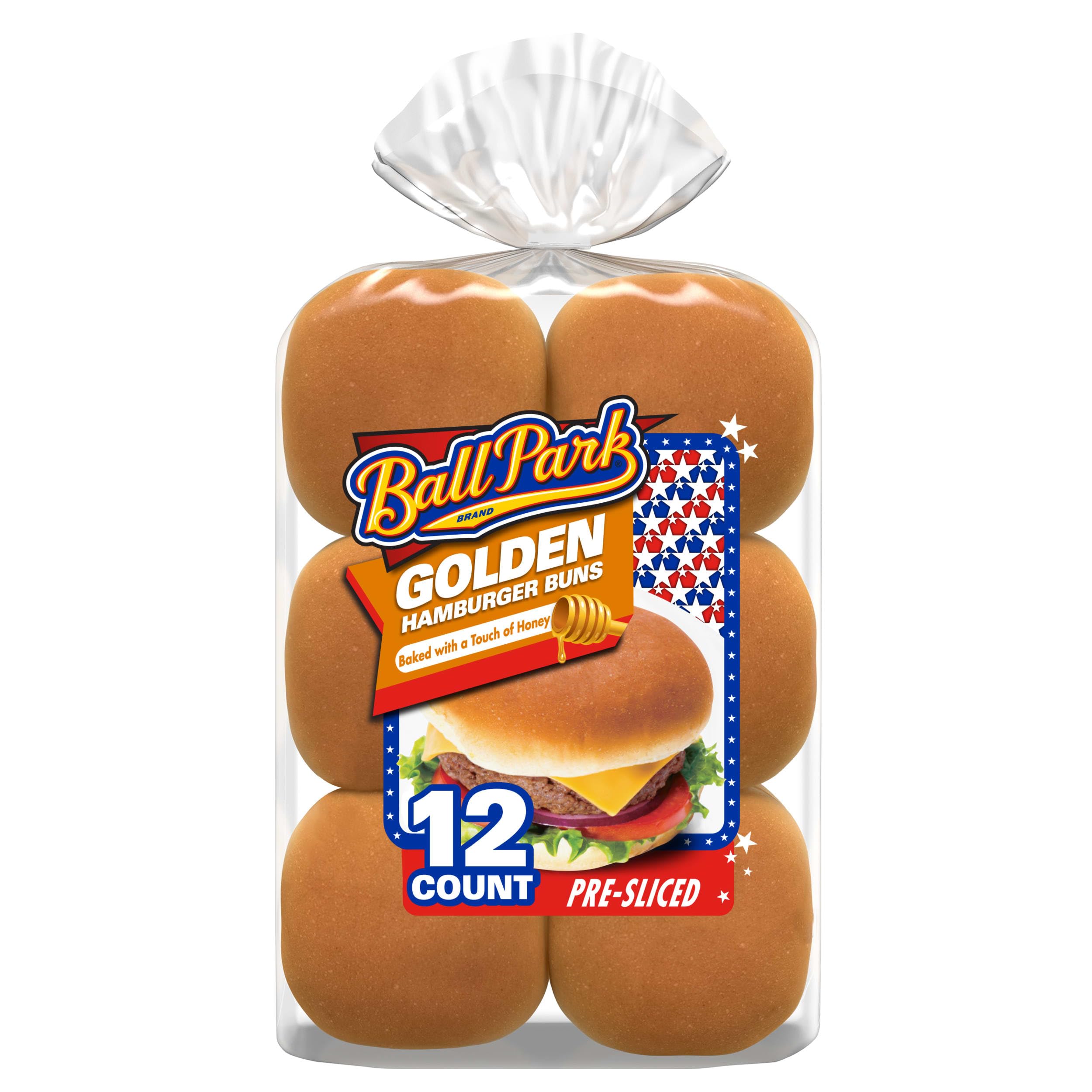 Algopix Similar Product 9 - Ball Park Golden Hamburger Buns 21 oz
