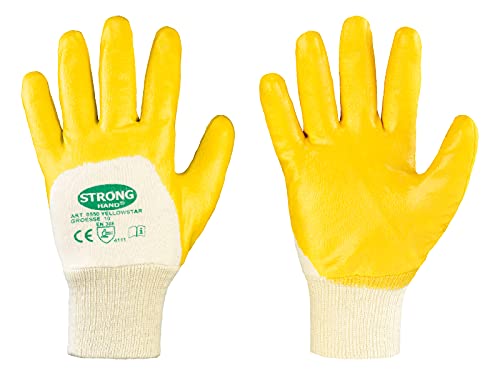 Algopix Similar Product 5 - XXL Pack of 12 Pairs work Yellowstar