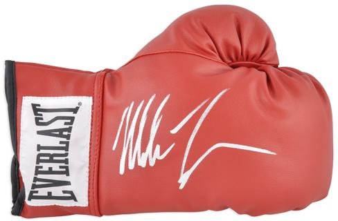 Algopix Similar Product 11 - Mike Tyson Autographed Red Boxing Glove