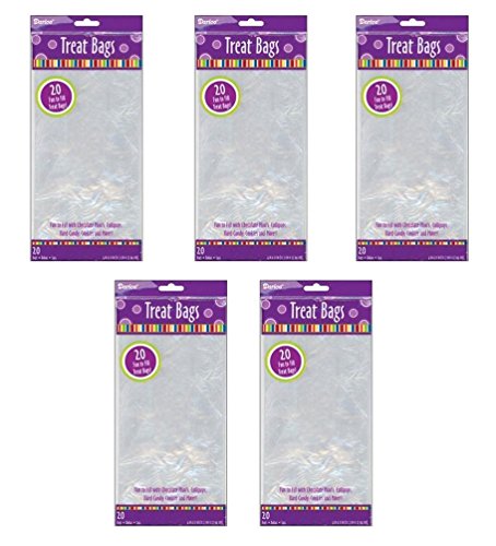 Algopix Similar Product 11 - Darice 100Piece Treat Bags 5 by 11
