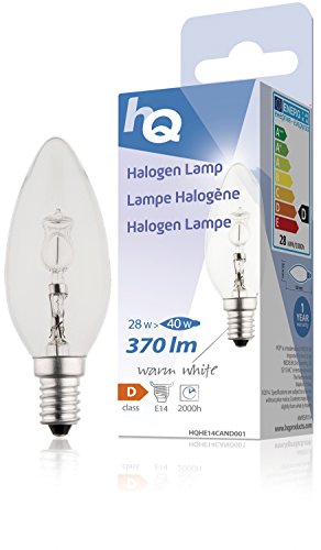 Algopix Similar Product 11 - HQ HQHE14CAND001 Lampadina Alogena a