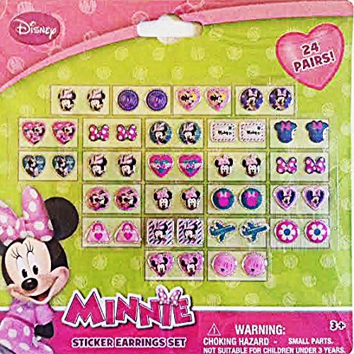 Algopix Similar Product 19 - Minnie Mouse Sticker Earrings Set 24