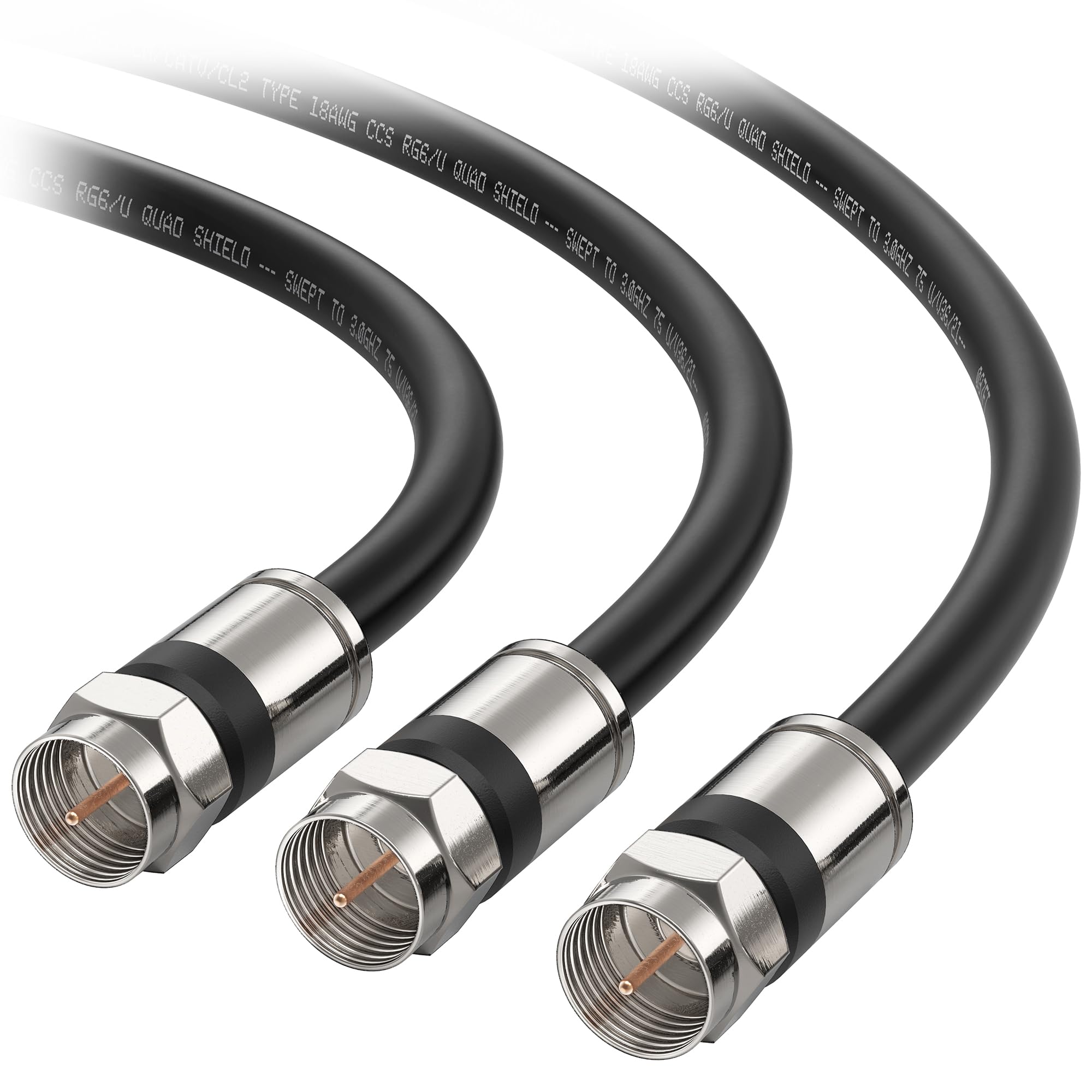 Algopix Similar Product 6 - Cable Matters 3Pack RG6 Coaxial Cable