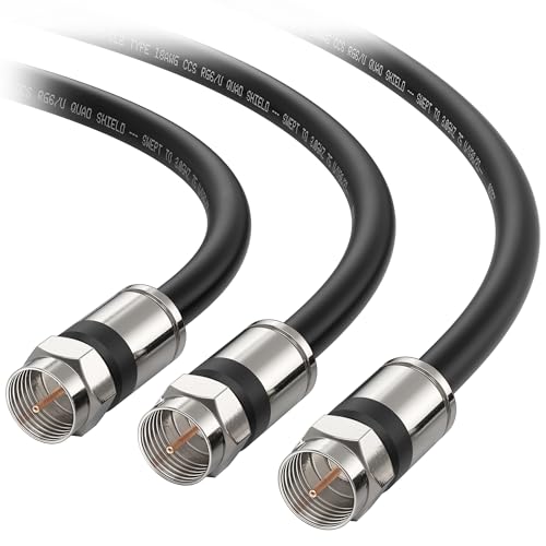 Algopix Similar Product 11 - Cable Matters 3Pack RG6 Coaxial Cable