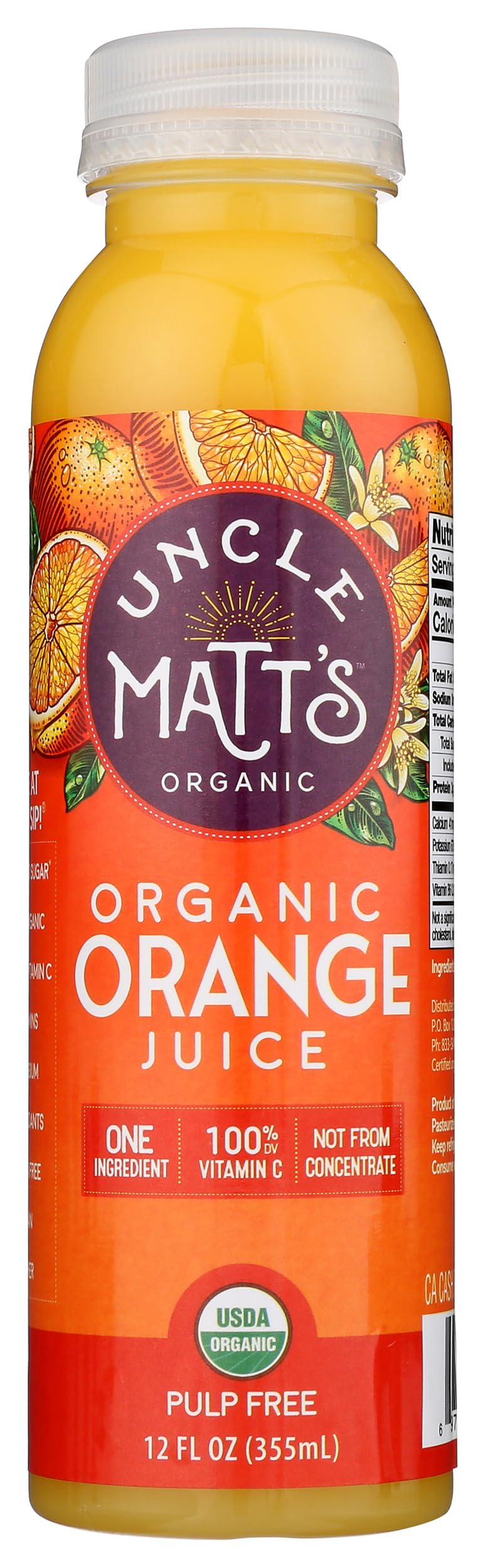 Algopix Similar Product 13 - Uncle Matts Organic Pulp Free Orange