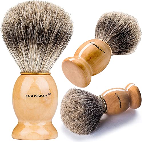 Algopix Similar Product 13 - Shaveway 100% Pure Badger Shaving Brush