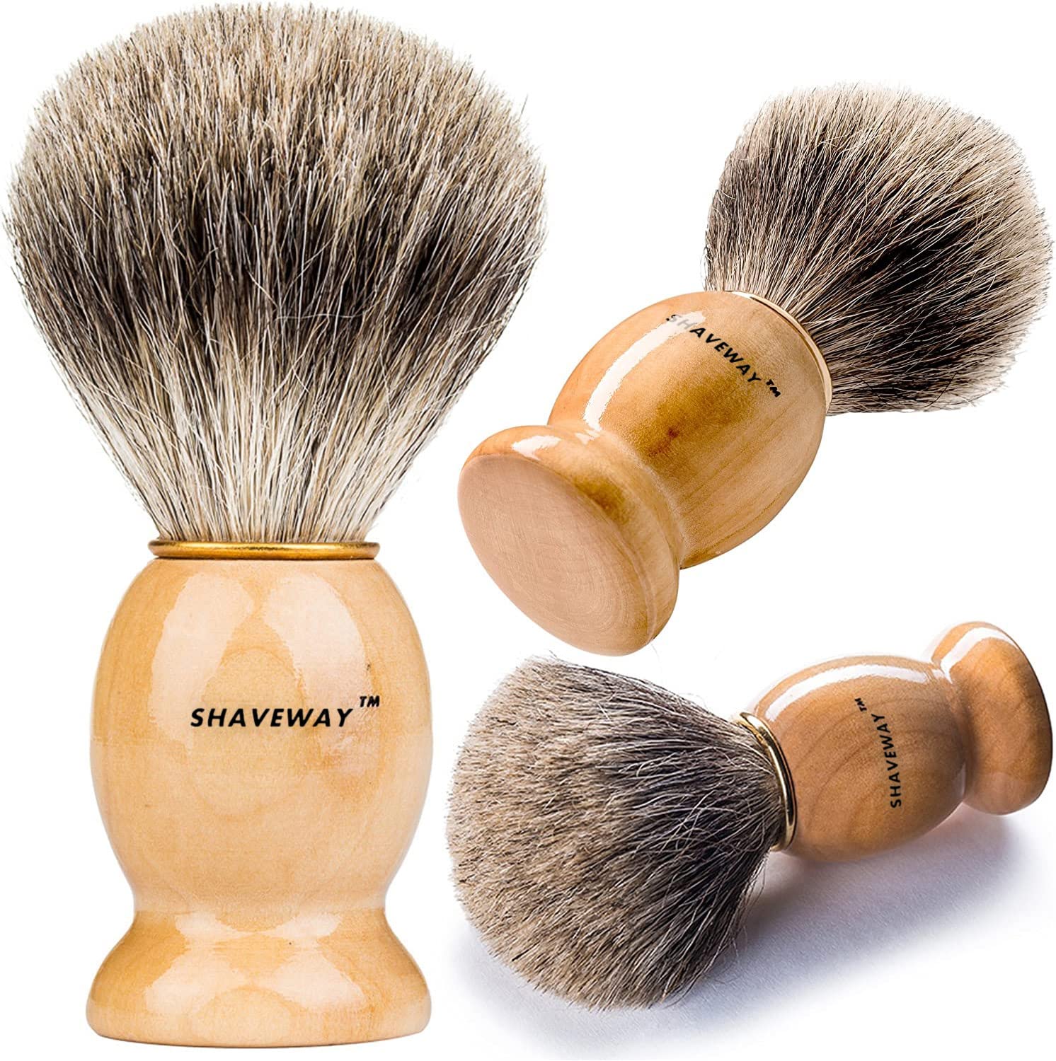 Algopix Similar Product 13 - Shaveway 100% Pure Badger Shaving Brush