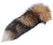 Algopix Similar Product 6 - Versatile Red Fox Tail Keychain Pendant