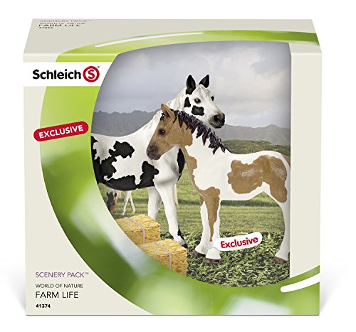 Algopix Similar Product 15 - SCHLEICH Pinto Mare and Yearling