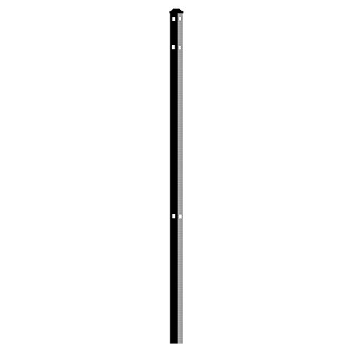 Algopix Similar Product 9 - Jerith 2 x 2 x 82 in Black 3Rail