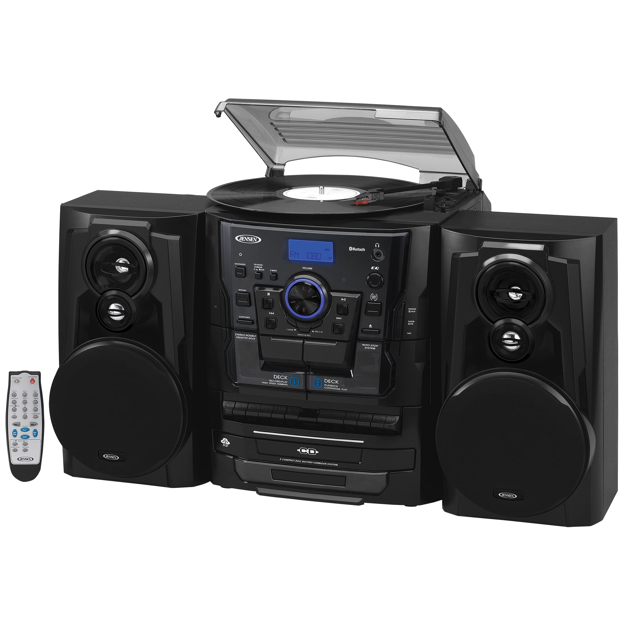 Algopix Similar Product 11 - Jensen Bluetooth 3 Speed Stereo