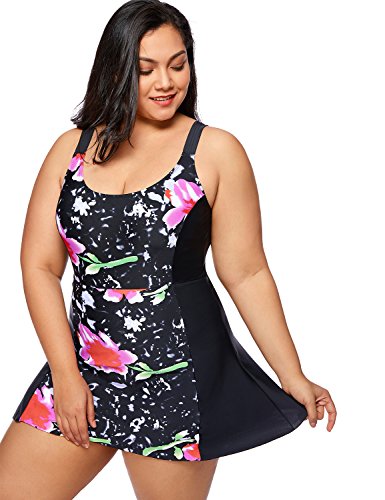 Algopix Similar Product 15 - DELIMIRA Womens Modest Swimdress Plus