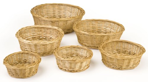Algopix Similar Product 3 - Displays2go HandWoven Wicker Baskets