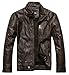 Algopix Similar Product 12 - Chouyatou Mens Vintage Stand Collar Pu