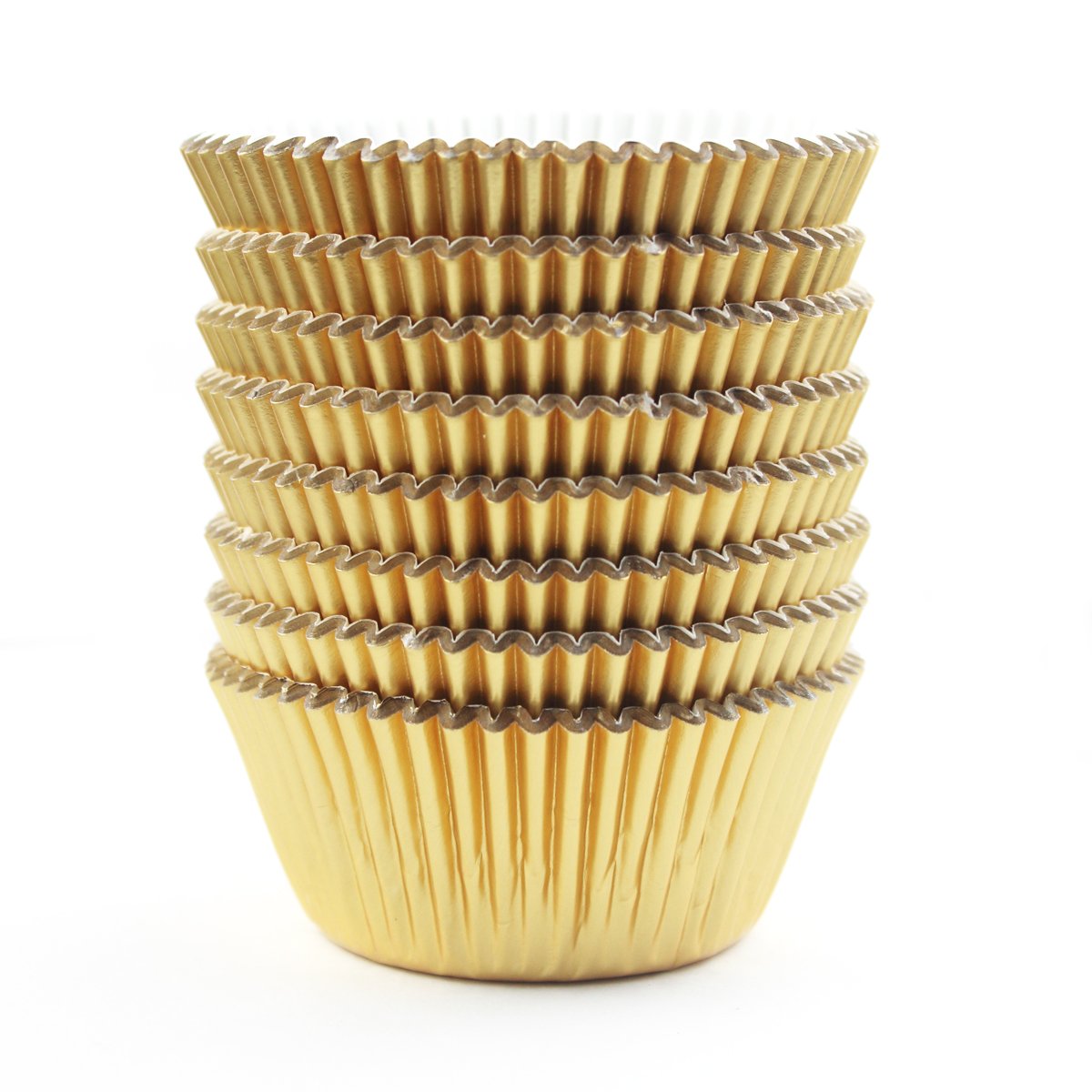 Algopix Similar Product 8 - Eoonfirst Gold Foil Cupcake Case Liners