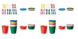 Algopix Similar Product 15 - Ikea 72Pcs Kalas Kids Plastic BPA Free