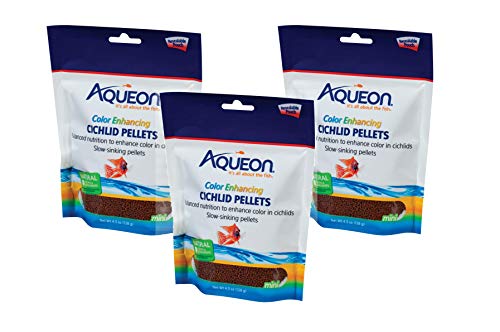 Algopix Similar Product 10 - Aqueon Cichlid Color Pellets Fish Food
