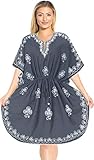 Algopix Similar Product 12 - LA LEELA Womens Midi Caftan Beach