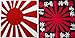 Algopix Similar Product 18 - 2 Japanese Rising Sun Bandanas White