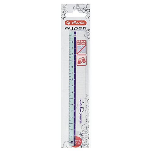 Algopix Similar Product 14 - Herlitz My Pen Ruler Plastic 17 cm