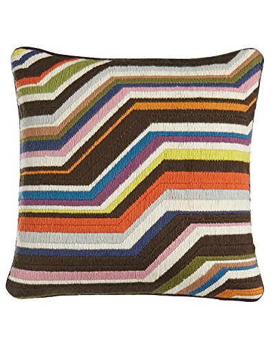 Algopix Similar Product 8 - Bargello Zig Zag Pillow, MULTI COLORS