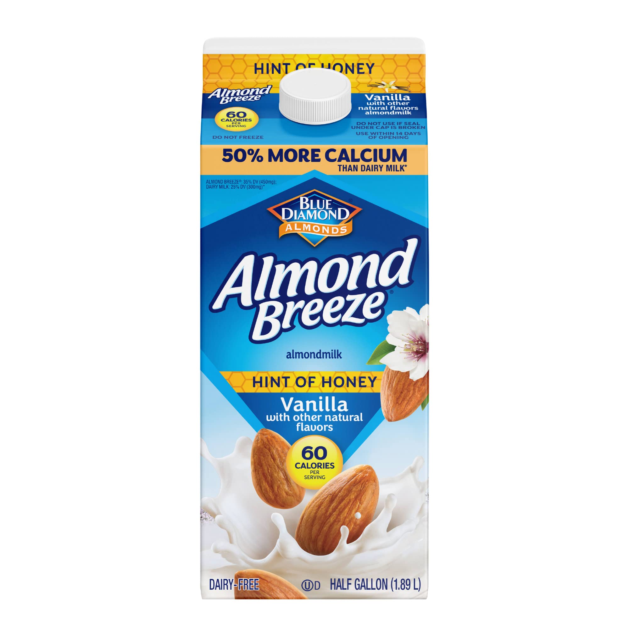 Algopix Similar Product 12 - Almond Breeze Hint of Honey Vanilla
