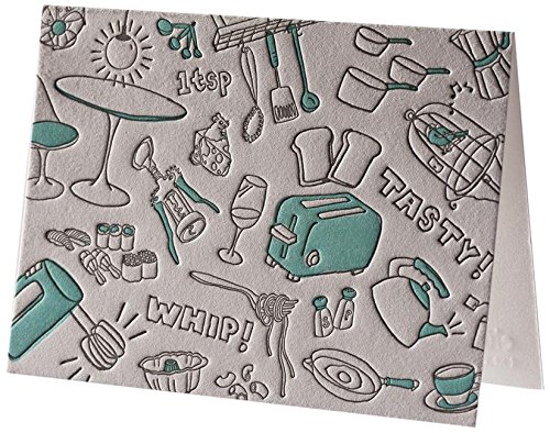 Algopix Similar Product 8 - Kitchenette Letterpress Thank You Notes