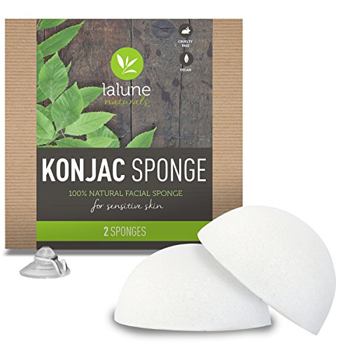 Algopix Similar Product 1 - Konjac Sponge 2 Pack Natural