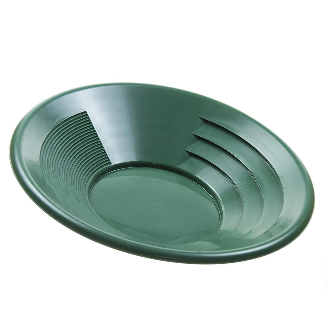 Algopix Similar Product 13 - SE 14 Inch Gold Panning Pan  Dual
