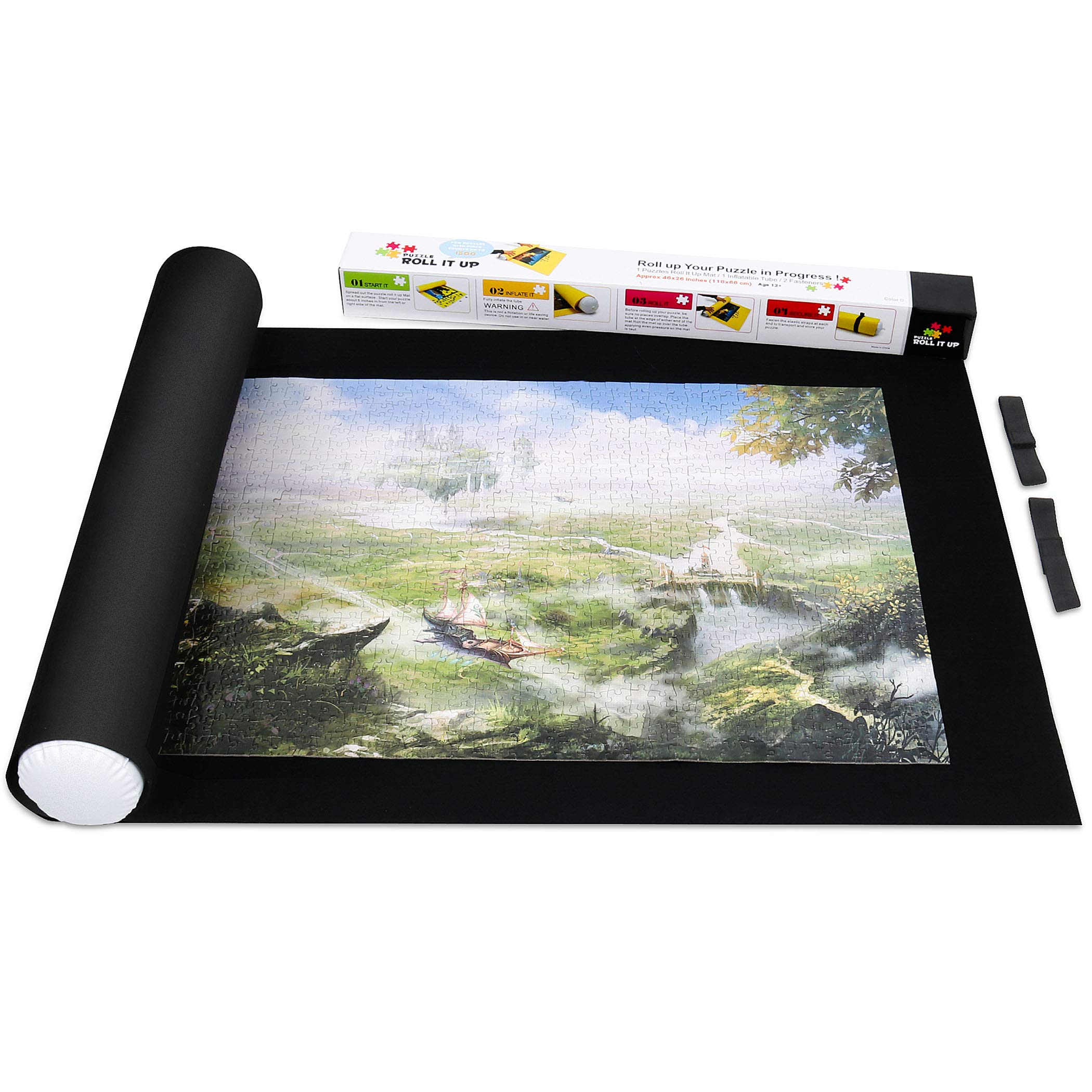 Algopix Similar Product 14 - Sinoguo Black Felt Mat for Puzzle