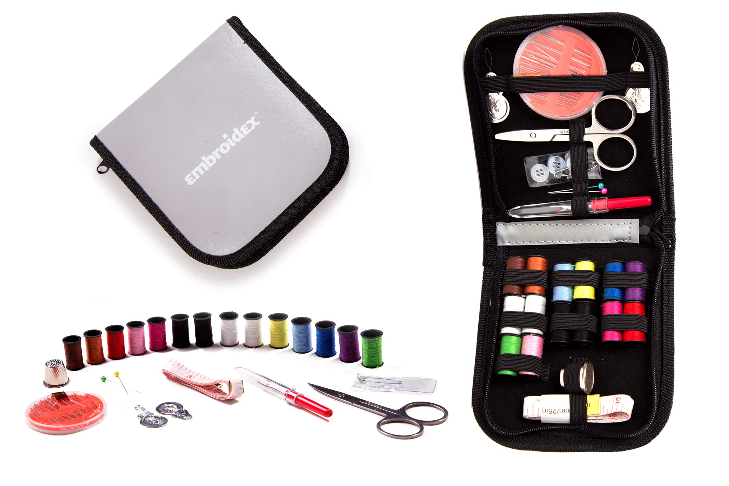 Algopix Similar Product 1 - Embroidex Sewing Kit for Home Travel 
