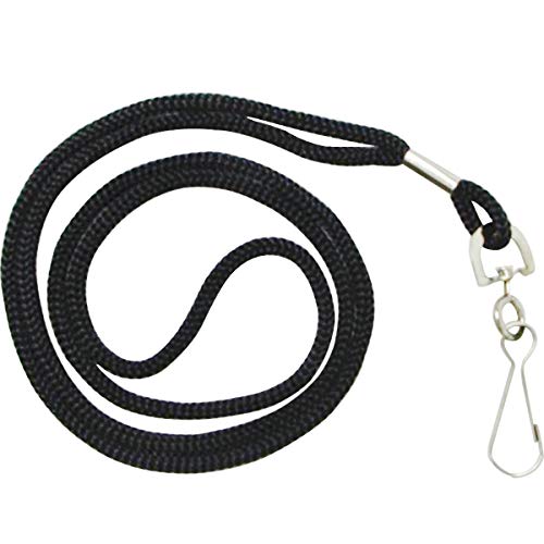 Algopix Similar Product 13 - HOSL Black Lanyards 100 Pack Black