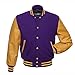 Algopix Similar Product 6 - Varsity Letterman Jacket Purple Wool