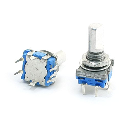 Algopix Similar Product 1 - uxcell 2PCS 6mm Metal D Shaft 5 Pins