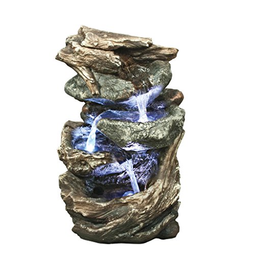 Algopix Similar Product 16 - Water Fountain with LED Light  Glacier