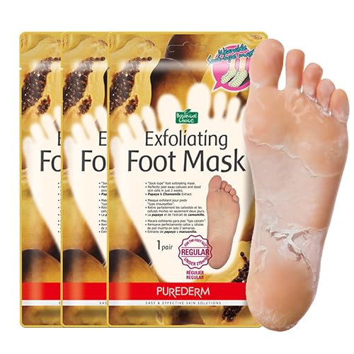 Algopix Similar Product 16 - Purederm Exfoliating Foot Mask 3 Pack